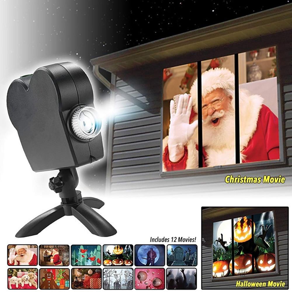 Indoor Holiday Animation Projector for Windows – 12 Festive Motion Scenes | Thomler