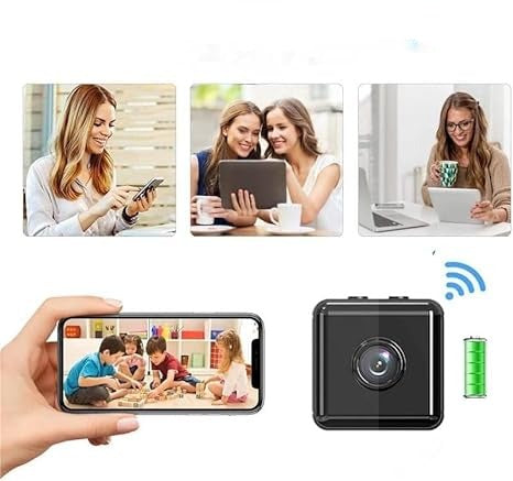 Compact HD Security Camera with Night Vision, Motion Alerts & Rechargeable Battery for Indoor & Outdoor Use | Thomler