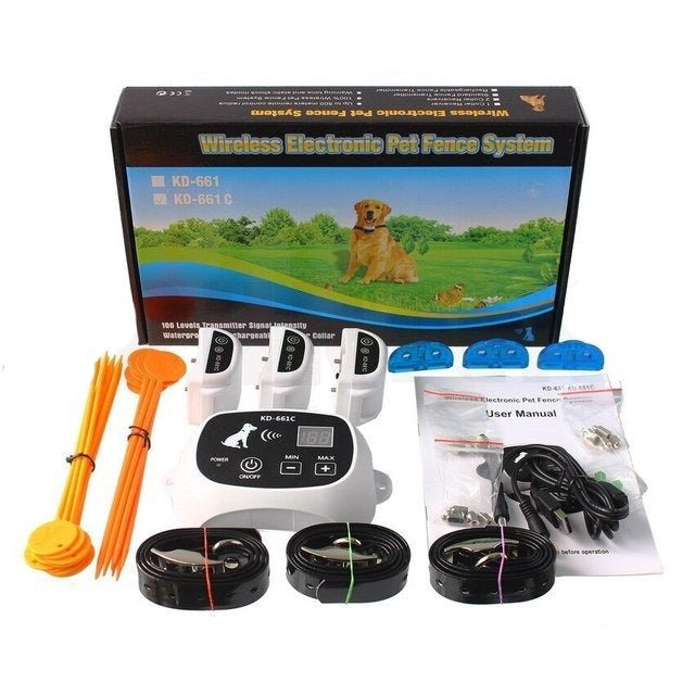 GPS-Free Pet Containment System with Rechargeable Receiver Collar for Dogs 10-110 lb | Thomler