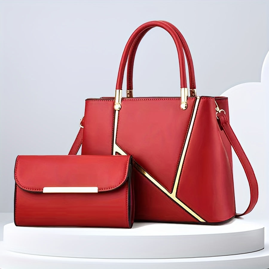 Dual-Bag Combo with Shoulder Tote & Compact Messenger for Women – Everyday Versatility & Multi-Pocket Storage | Thomler