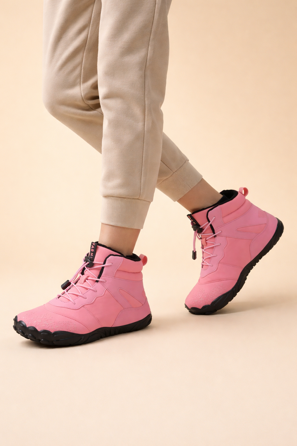 Women's Waterproof Minimalist Winter Boots – Zero-Drop Flexible Sole for Unrestricted Toe Movement & Outdoor Traction | Thomler