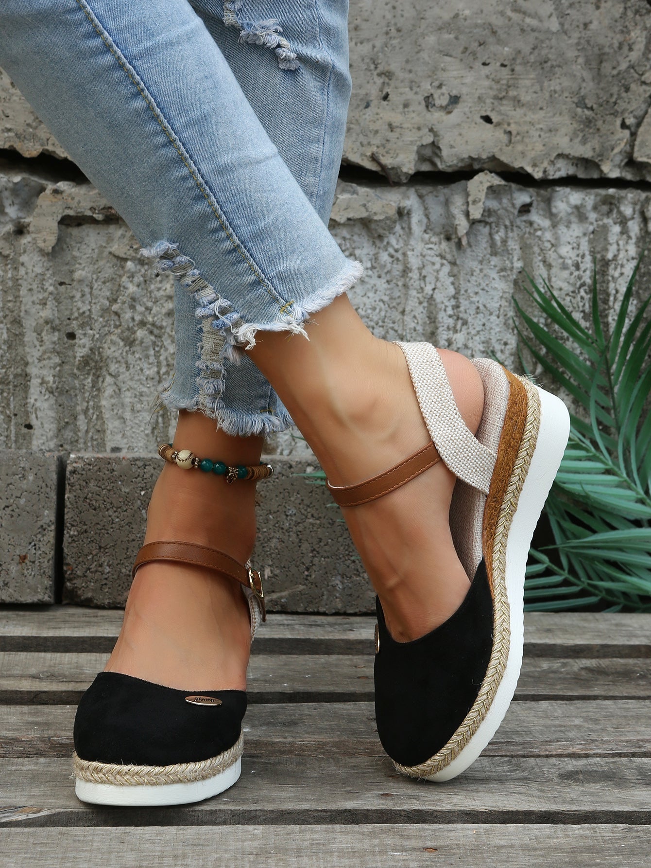 Orthopedic Platform Sandals for Women with Arch Support – Lightweight Espadrille Wedge Slip-On Shoes for All-Day Comfort | Thomler