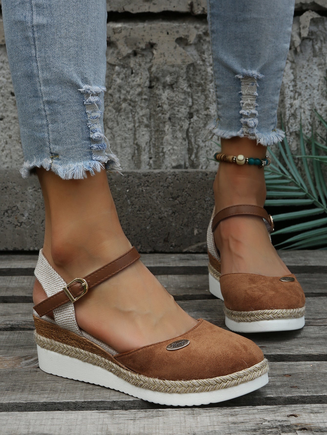Orthopedic Platform Sandals for Women with Arch Support – Lightweight Espadrille Wedge Slip-On Shoes for All-Day Comfort | Thomler