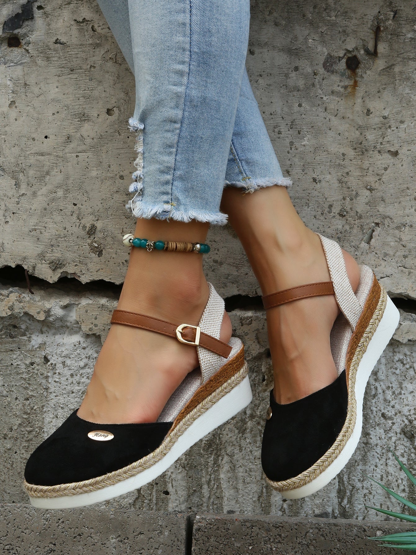 Orthopedic Platform Sandals for Women with Arch Support – Lightweight Espadrille Wedge Slip-On Shoes for All-Day Comfort | Thomler