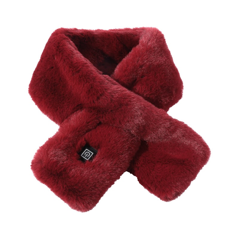 Electric Heated Neck Wrap with Faux Fur and 3-Level Temperature Control for Women & Men | Thomler