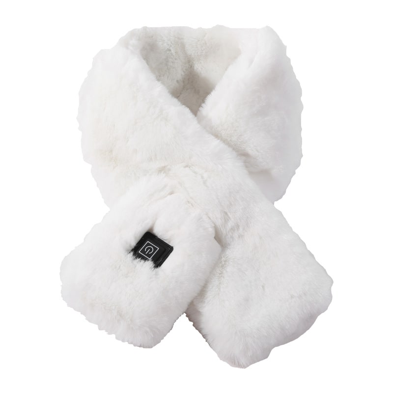 Electric Heated Neck Wrap with Faux Fur and 3-Level Temperature Control for Women & Men | Thomler