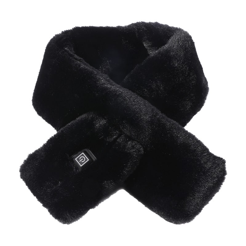 Electric Heated Neck Wrap with Faux Fur and 3-Level Temperature Control for Women & Men | Thomler