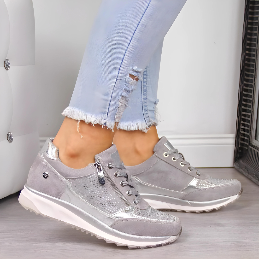 Cushioned Athletic Shoes for Women with Arch Support and Traction Grip Soles – Comfortable Walking Sneakers for Gym Training Running | Thomler