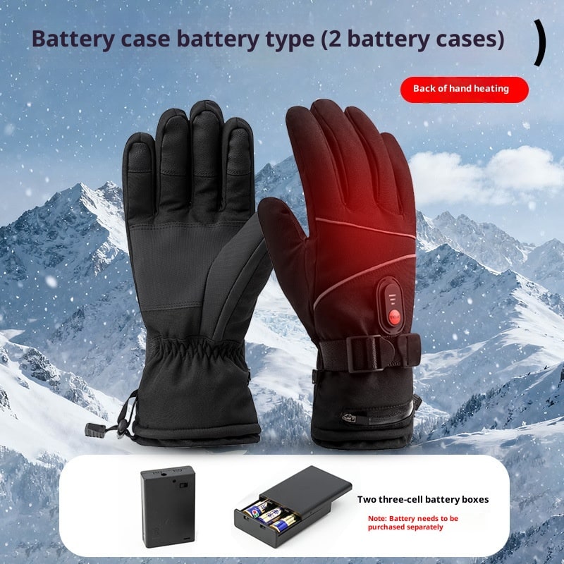 Battery-Powered Heated Gloves for Women – Weatherproof Winter Hand Warmers with Grip Palm & Adjustable Wrist Strap | Thomler