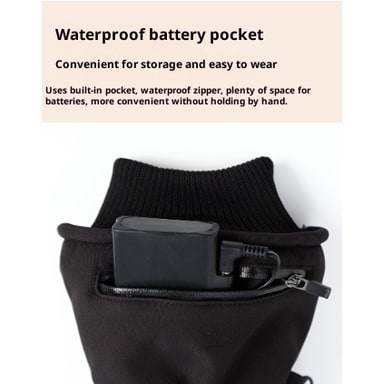 Battery-Powered Heated Gloves for Women – Weatherproof Winter Hand Warmers with Grip Palm & Adjustable Wrist Strap | Thomler