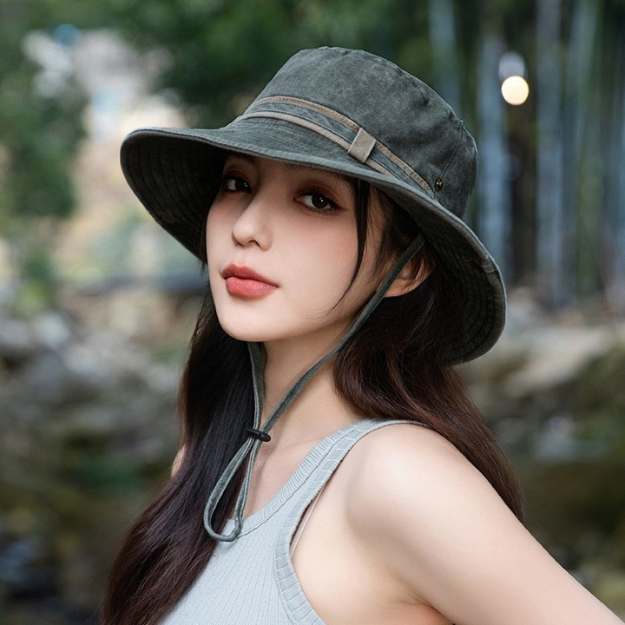 Wide Brim Sun Hat with UPF 50+ UV Protection for Women – Adjustable Chin Strap, Moisture-Wicking Liner, Packable & Windproof for Hiking | Thomler