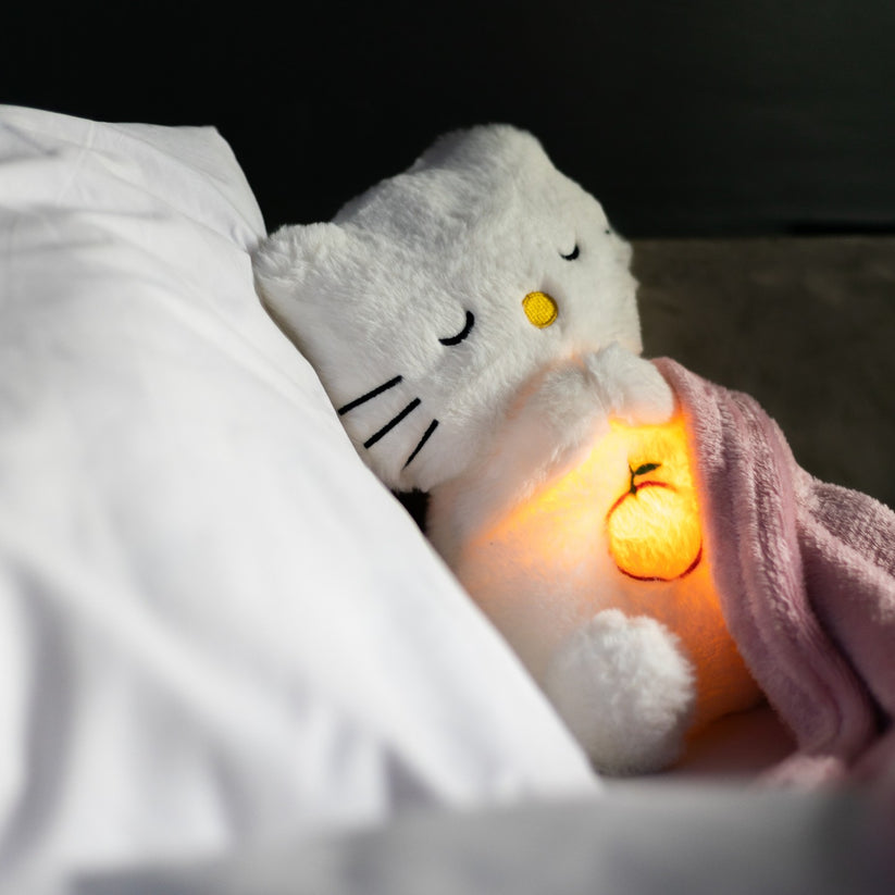 Breathing Plush Companion with Night Light and Calming Sounds for Sleep & Relaxation | Soft Cuddly Toy for Kids & Adults | Thomler