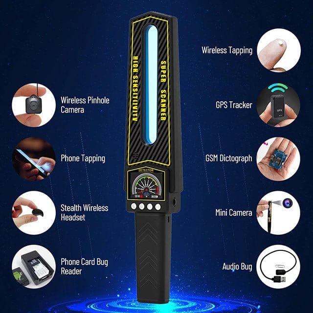 RF Signal Detector for Wireless Bugs & Listening Devices – Portable Counter Surveillance Scanner | Thomler