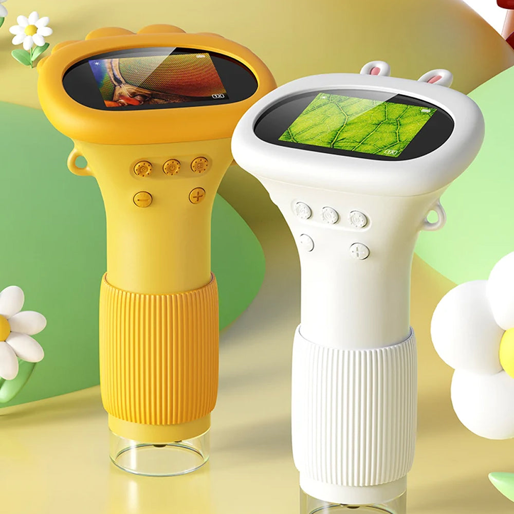Kids Digital Microscope with 1000X Zoom, HD Camera & PC Connectivity for STEM Learning & Outdoor Discovery | Thomler