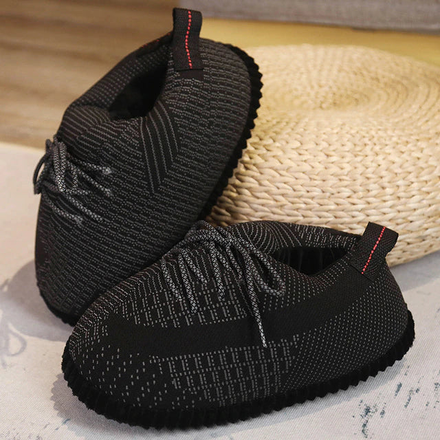 Plush Sneaker Slippers with Non-Slip Sole – Warm Indoor Footwear for Men, Women & Kids | Thomler