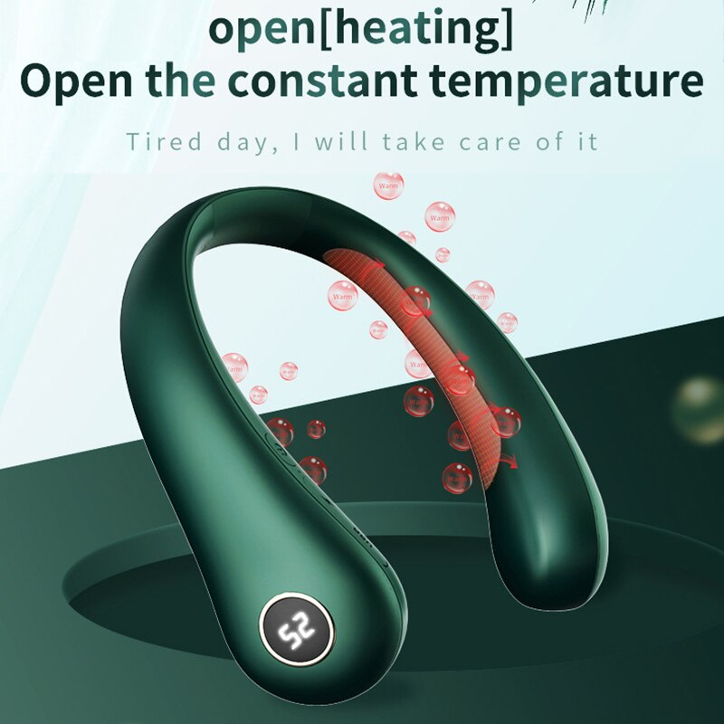 Rechargeable Wearable Neck Heater with Temperature Control & Digital Display for Winter | Thomler