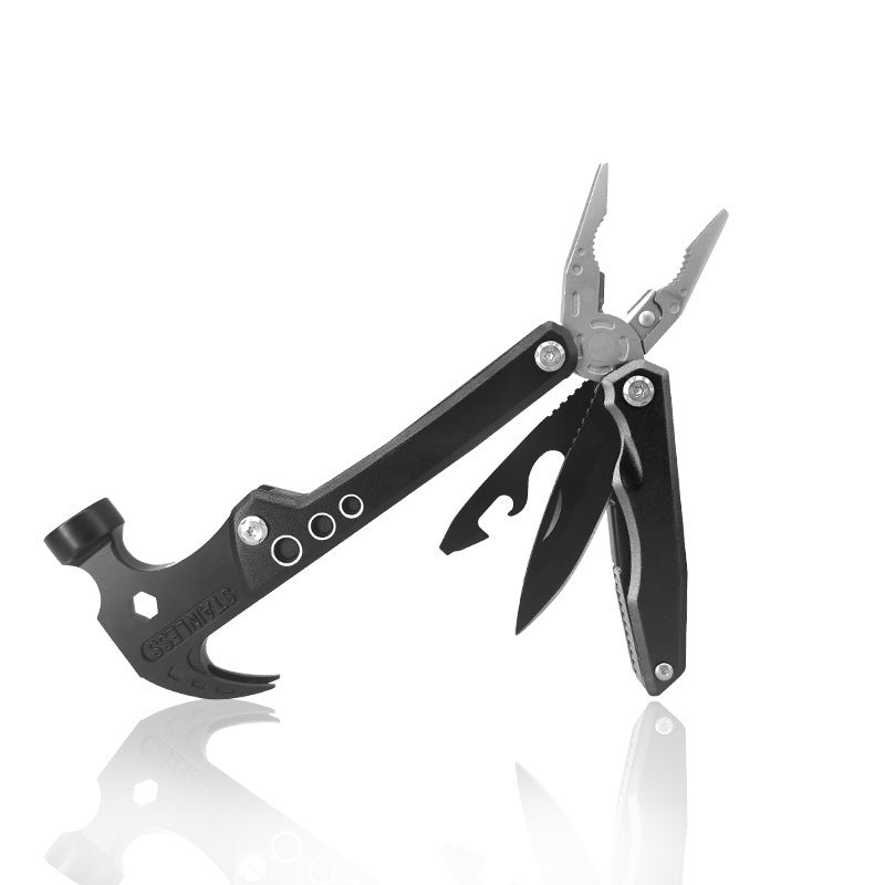 Compact Utility Hammer with 19 Built-In Tools for Home Repair, Camping, DIY Projects & Emergency Kits | Thomler