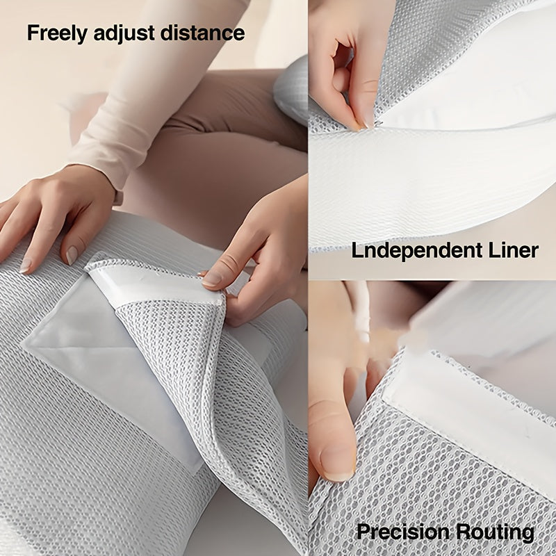 Pregnancy Body Pillow with Adjustable Belly Support Strap for Side & Back Sleepers – Relief Cushion for Expecting Mothers & Nursing | Thomler