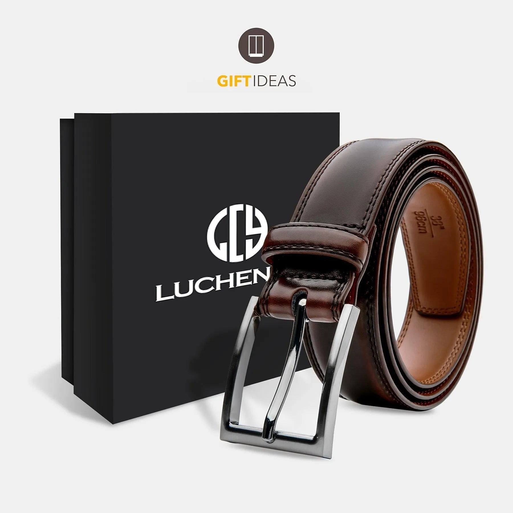 Ledergürtel Premium Leder mit klassischer Dornschließe