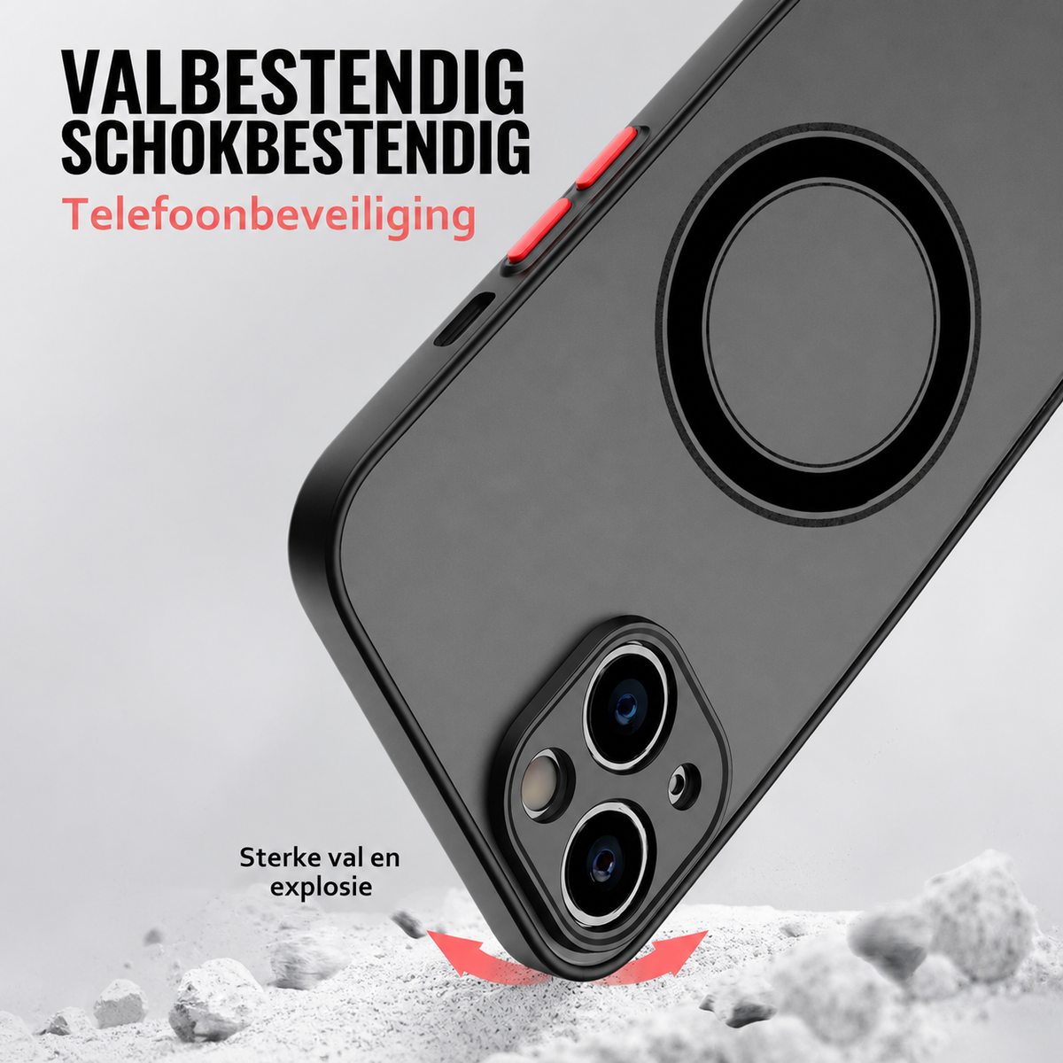 iPhone MagSafe Phone Case – Shockproof Drop Protection with Wireless Charging for iPhone 15, 14, 13, 12, 11, X, XS, XR | Thomler