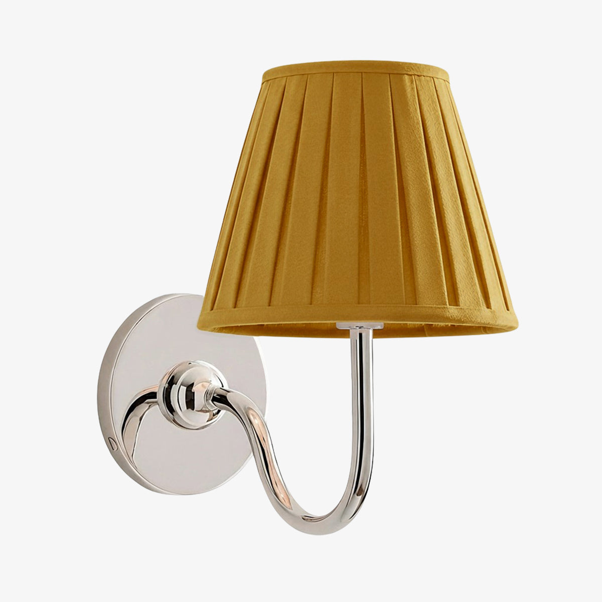 Brass Sconce with Fabric Drum Shade – 1 or 2 Light Hardwired Fixture for Bedroom, Hallway & Living Room | Thomler