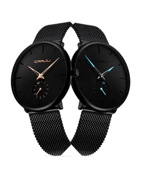 Men's Minimalist Quartz Wristwatch with Hardlex Crystal & Water Resistance for Business Casual Everyday Wear | Thomler