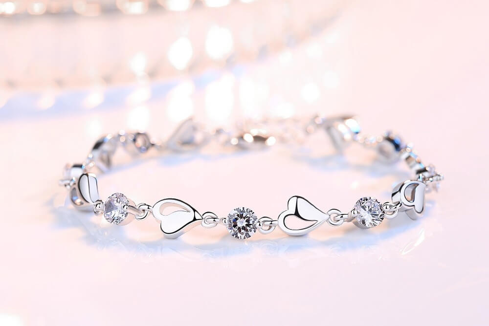 925 Sterling Silver Chain Bracelet with Romantic Symbol – Delicate Wrist Jewelry for Everyday Elegance & Gifting | Thomler