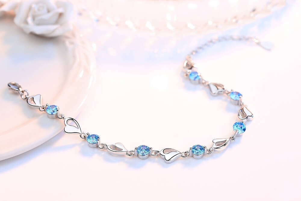 925 Sterling Silver Chain Bracelet with Romantic Symbol – Delicate Wrist Jewelry for Everyday Elegance & Gifting | Thomler