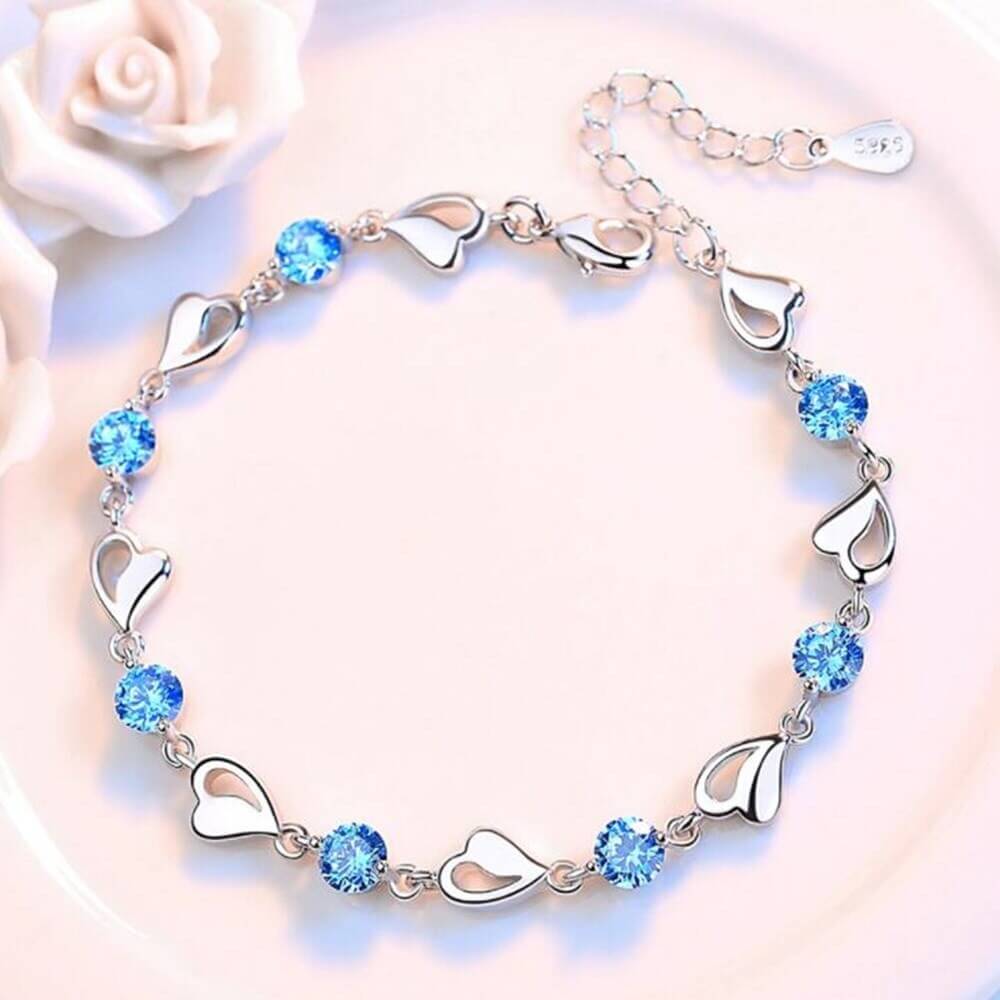 925 Sterling Silver Chain Bracelet with Romantic Symbol – Delicate Wrist Jewelry for Everyday Elegance & Gifting | Thomler