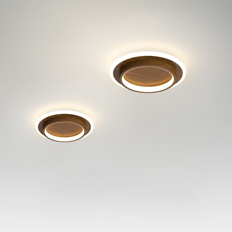 Ceiling Light Aluminium Acrylic LED 24.0 cm Halo Hallway Bedroom Flush Mount Ring Lighting Modern Interior Fixture | Thomler
