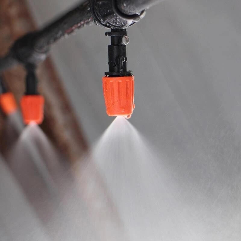 Automatic Drip Irrigation System with Adjustable Misting Nozzles for Garden, Greenhouse & Patio Watering | Thomler