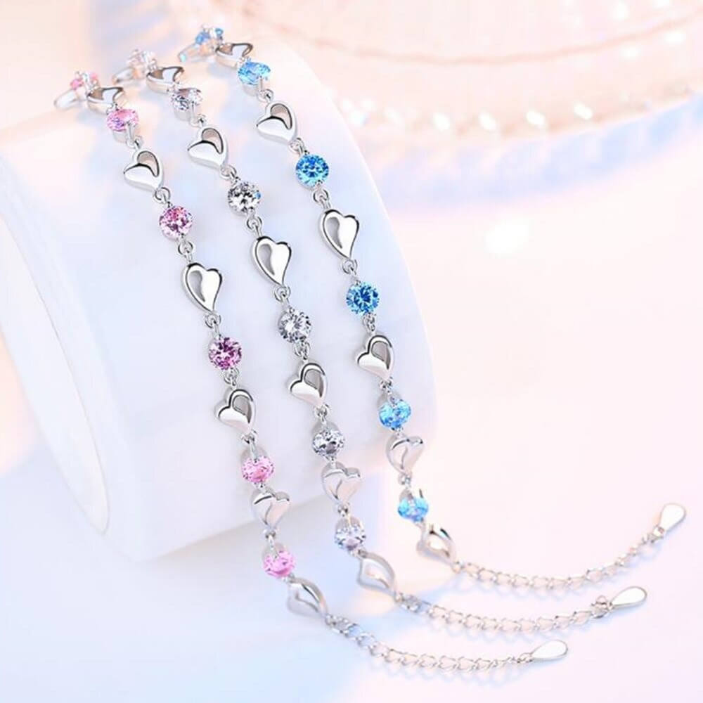 925 Sterling Silver Chain Bracelet with Romantic Symbol – Delicate Wrist Jewelry for Everyday Elegance & Gifting | Thomler