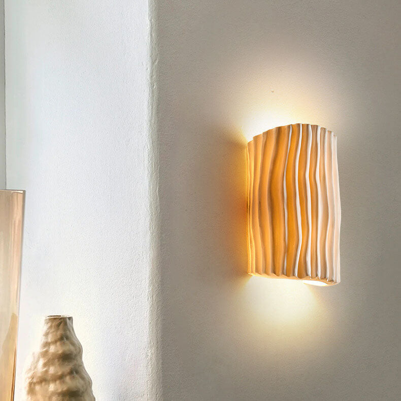 Wall Lamp Resin 10.2 in Up-Down Lighting Modern Bedroom Living Room Study Fixture | Thomler