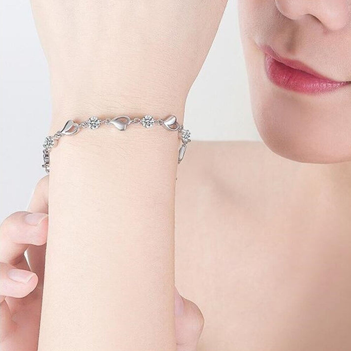 925 Sterling Silver Chain Bracelet with Romantic Symbol – Delicate Wrist Jewelry for Everyday Elegance & Gifting | Thomler