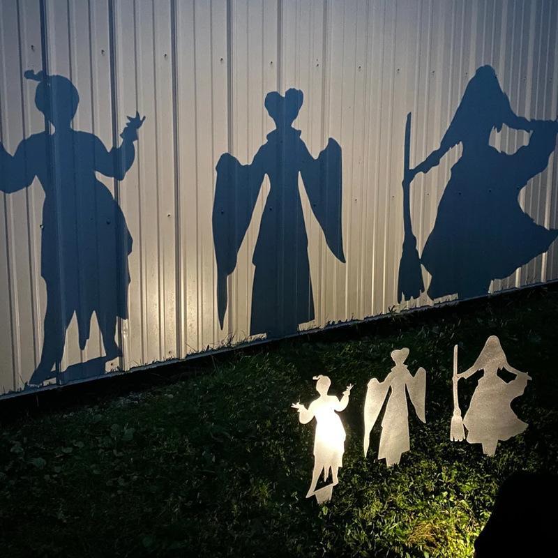 Halloween Shadow Caster Lawn Stake – Life-Size Villain Silhouette Projector for Outdoor Walls | Thomler