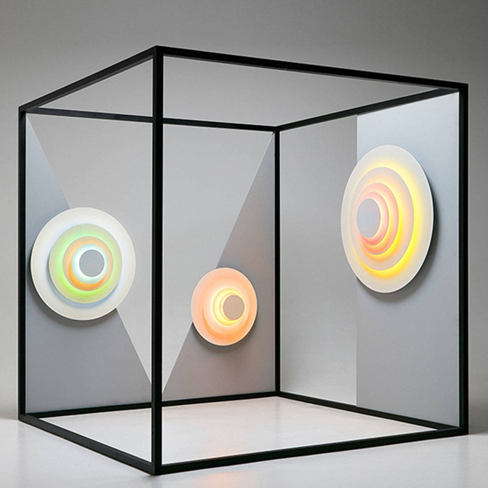 Colorful Round Metal Wall Sconce for Living Room, Bedroom & Dining Room – Modern Indoor Lighting Fixture | Thomler