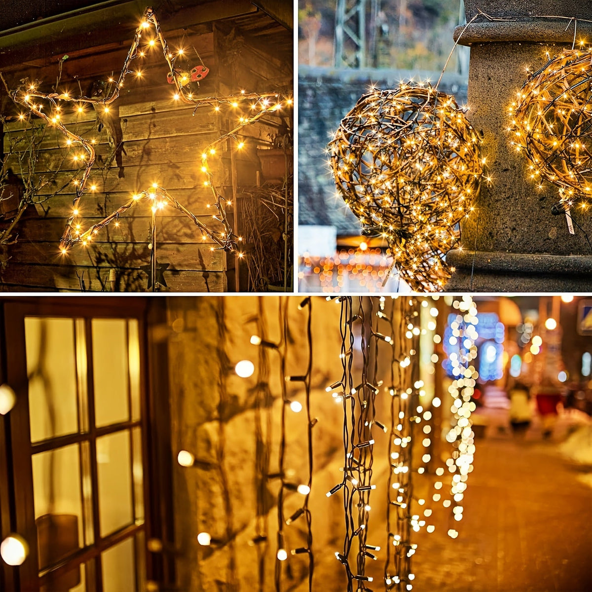 Weatherproof String Lights for Patio, Garden & Outdoor Decor – Warm Glow Indoor Outdoor Party Lighting | Thomler
