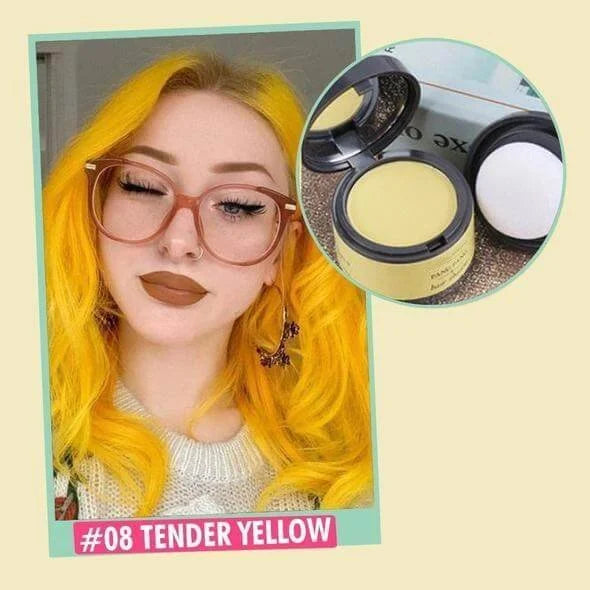 Root Touch-Up Powder Compact for Thinning Hair and Gray Coverage with Mirror and Applicator Puff for Men and Women | Thomler