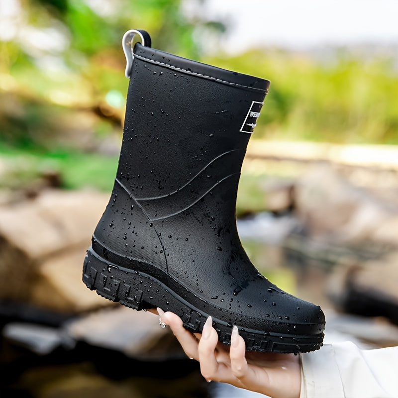 Insulated Slip-On Rain Boots for Women – Fleece-Lined, Waterproof Design for Cold Weather & Wet Conditions | Thomler