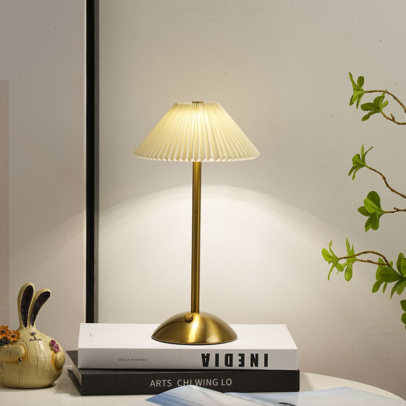 Table Lamp Iron 11.7 in USB Plug-In Scandinavian Style Bedside Living Room Bedroom Study Light | Thomler