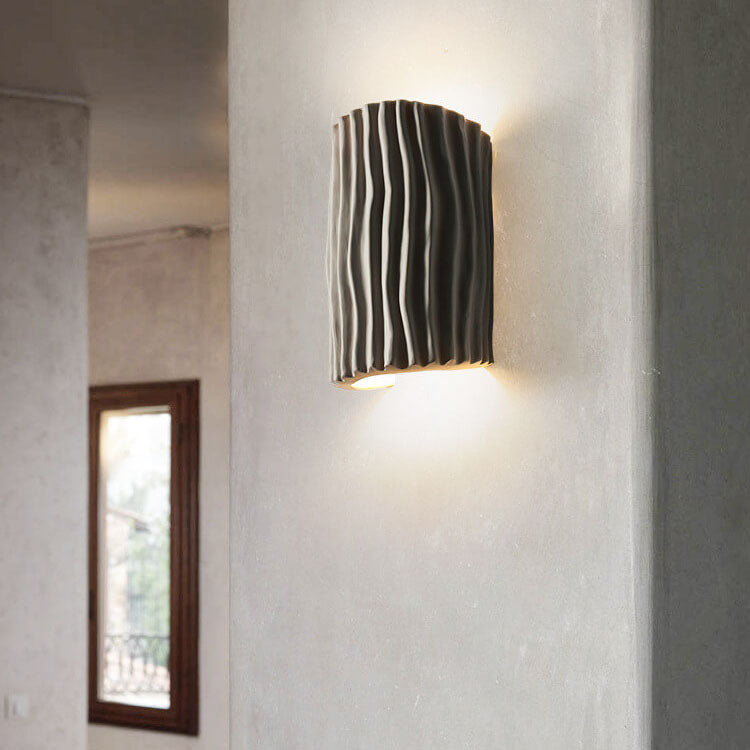 Wall Lamp Resin 10.2 in Up-Down Lighting Modern Bedroom Living Room Study Fixture | Thomler