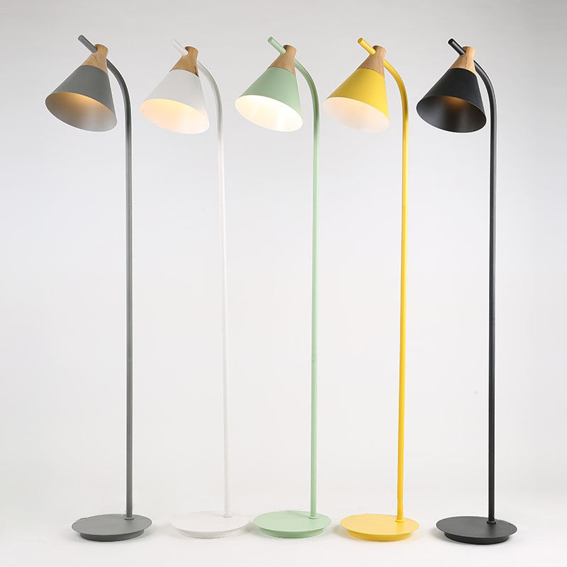 Floor Lamp Metal 61 in Adjustable Modern Living Room Bedroom LED E26 Lighting | Thomler
