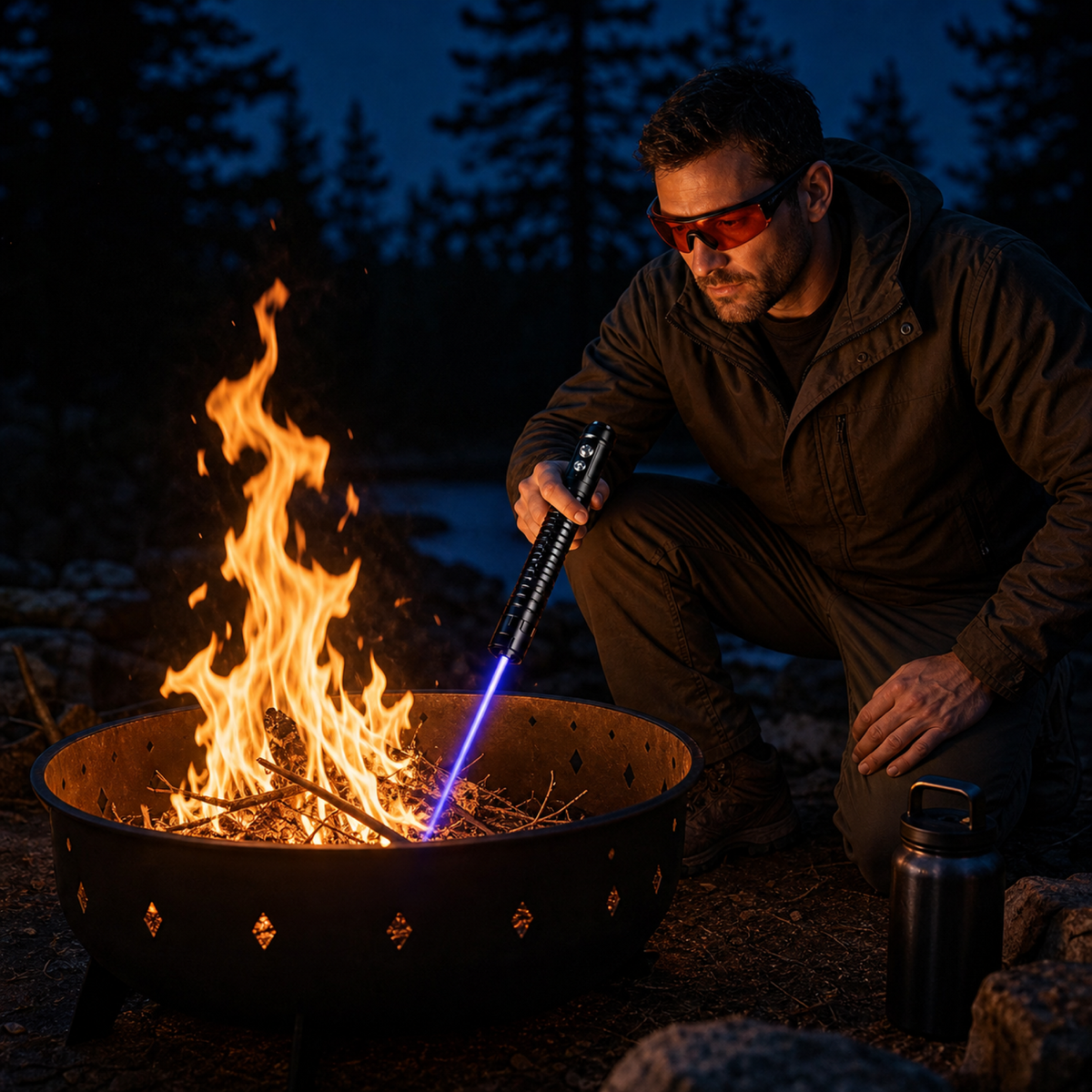 Rechargeable Blue-Beam Fire Starter for Outdoor Camping Emergency Ignition Kit | Thomler