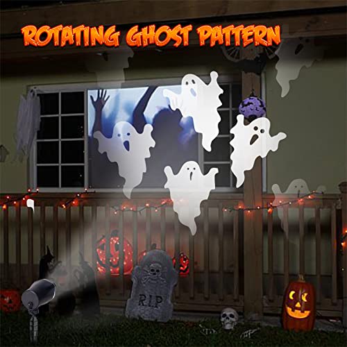 Animated Specter Light Display with Full-Rotation Positioning for Outdoor Halloween Decor | Thomler