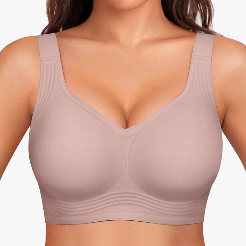Wireless Push-Up Comfort Bra with Silicone Support Bands for All-Day Lift and Shape | Thomler