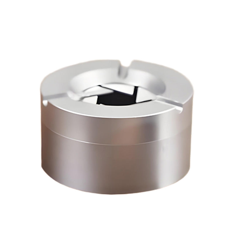 Stainless Steel Twist-Lock Ashtray for Car and Home | Odor-Sealing 360° Rotation Design Smokeless Holder | Thomler