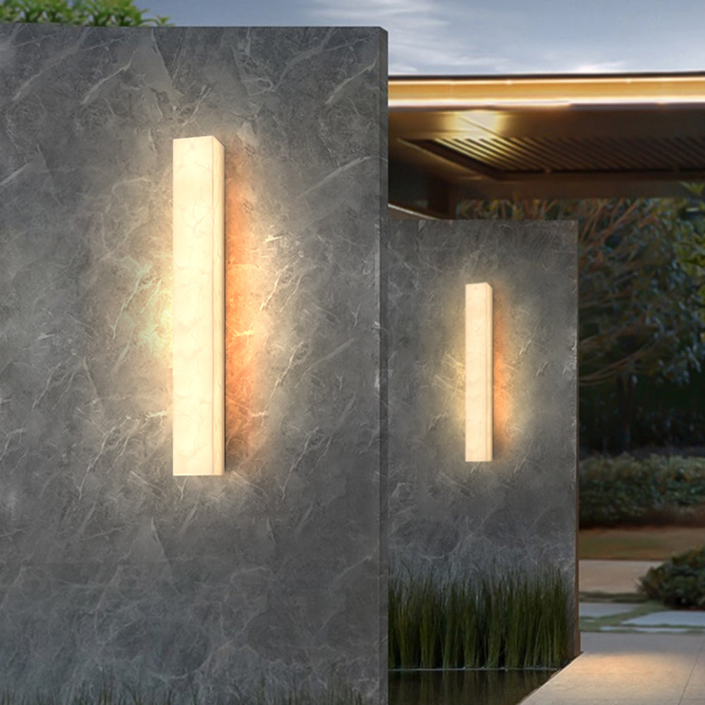 Wall Lamp Resin 23.6 in Waterproof LED Warm Outdoor Patio Porch Modern Minimalist Sconce Lighting | Thomler