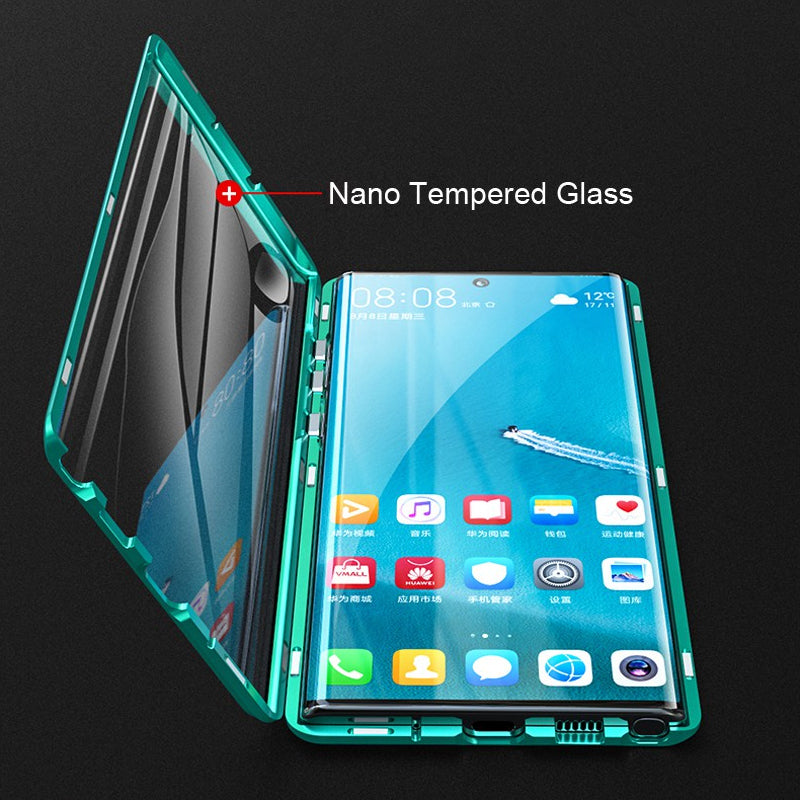 Magnetic Tempered Glass Phone Case for Samsung Galaxy with Dual-Sided Protection and Self-Locking Closure | Thomler