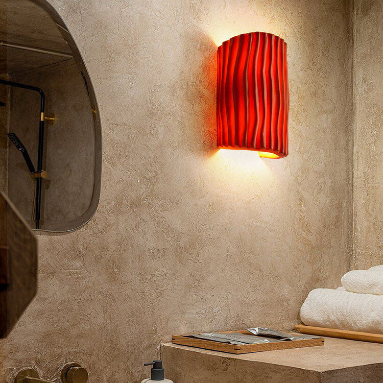 Wall Lamp Resin 10.2 in Up-Down Lighting Modern Bedroom Living Room Study Fixture | Thomler