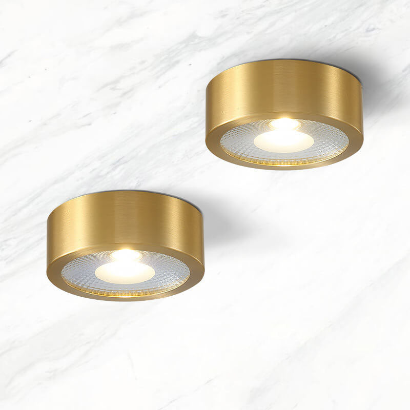Slim-Profile Circular LED Ceiling Light – Brushed Copper Finish for Entryways, Bedrooms & Living Rooms | Thomler